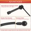 UXCELL 4 Pcs Spark Plug Wire Ignition Coil Cable No.224409Z060 for Nissan Frontier