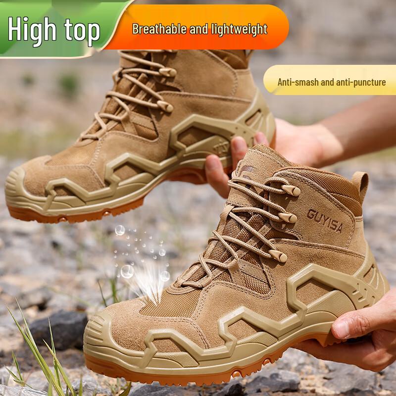 Jingtu Men s High-Top Steel Toe Safety Work Boots 41
