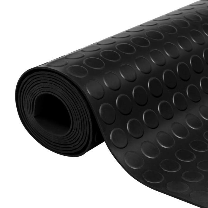 VidaXL Tapis Revêtement de Sol Intérieur Maison Garage Bureau Atelier Salle de Sport Caoutchouc Antidérapant 1,5x4 m 3 mm 143954