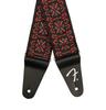 Fender Pasadena Woven Lattice Instrument Strap, Red, 2" (Canadian-made Strap)
