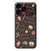 For iPhone 17 Pro Max Case Merry Christmas Pattern Printing Straight Edge TPU Phone Back Cover