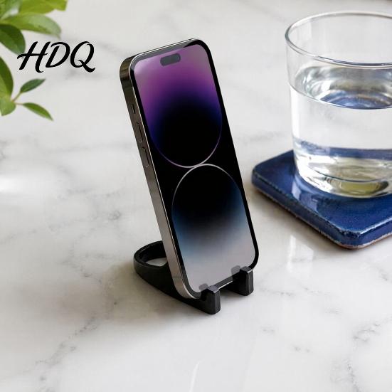 Simple Mobile Holder 3D Printed Phone Holder Space-saving Small Desktop Stand Portable Lightweight for Desk Cafe