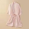 Women's Ice Silk Robe: Elegant, Sexy, and Thin Pajamas for Spring and Autumn.