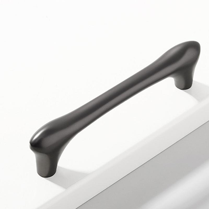 1pc Copper Zinc Alloy Cabinet Door Drawer Handle Black Gold Gray Hand In Hand Cabinet Drawer Handle