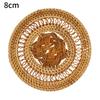 Handmade Rattan Coasters Heat Insulation and Anti-skidding Tea Cup Pad Reusable Slip Resistant Mug Coaster Drinkware Decor