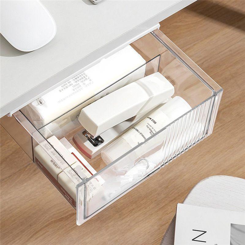 J1UL1N Table Organizer Table Sliding Drawer Desk Storage Storage Box