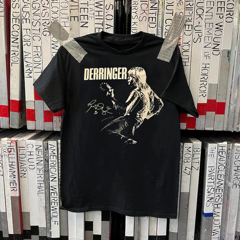 Черная футболка с автографом Рика Деннингера, унисекс, все размеры от S до 45XL, XZ926, футболка унисекс XXXL