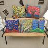 Life Tree Cushion Pillow Cover Oiling Painting Geometrics Trees Decorative Sofa Pillow Case Abstract Art Room Decoration Cushion