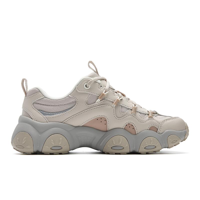 FILA FLUID 7 Cushioning Abrasion Resistant Lightweight Height Increasing Low top Chunky Sneakers Women's Pink Brown F12W612103FPR