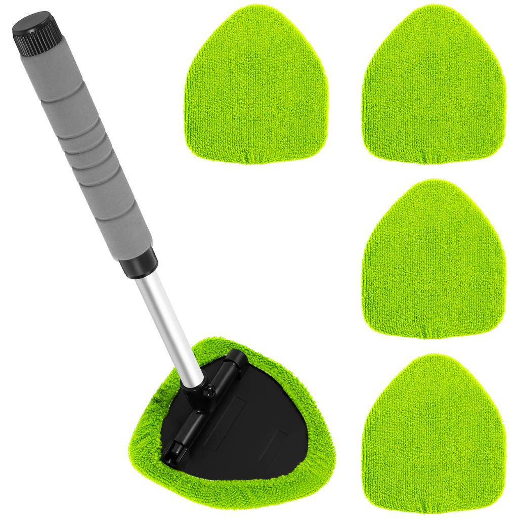 Car Windshield Water Scraping Telescopic Car Glass Car Window Wiper Auto Cleaning Tools Window Cleaning Brush Cleaning Cloth