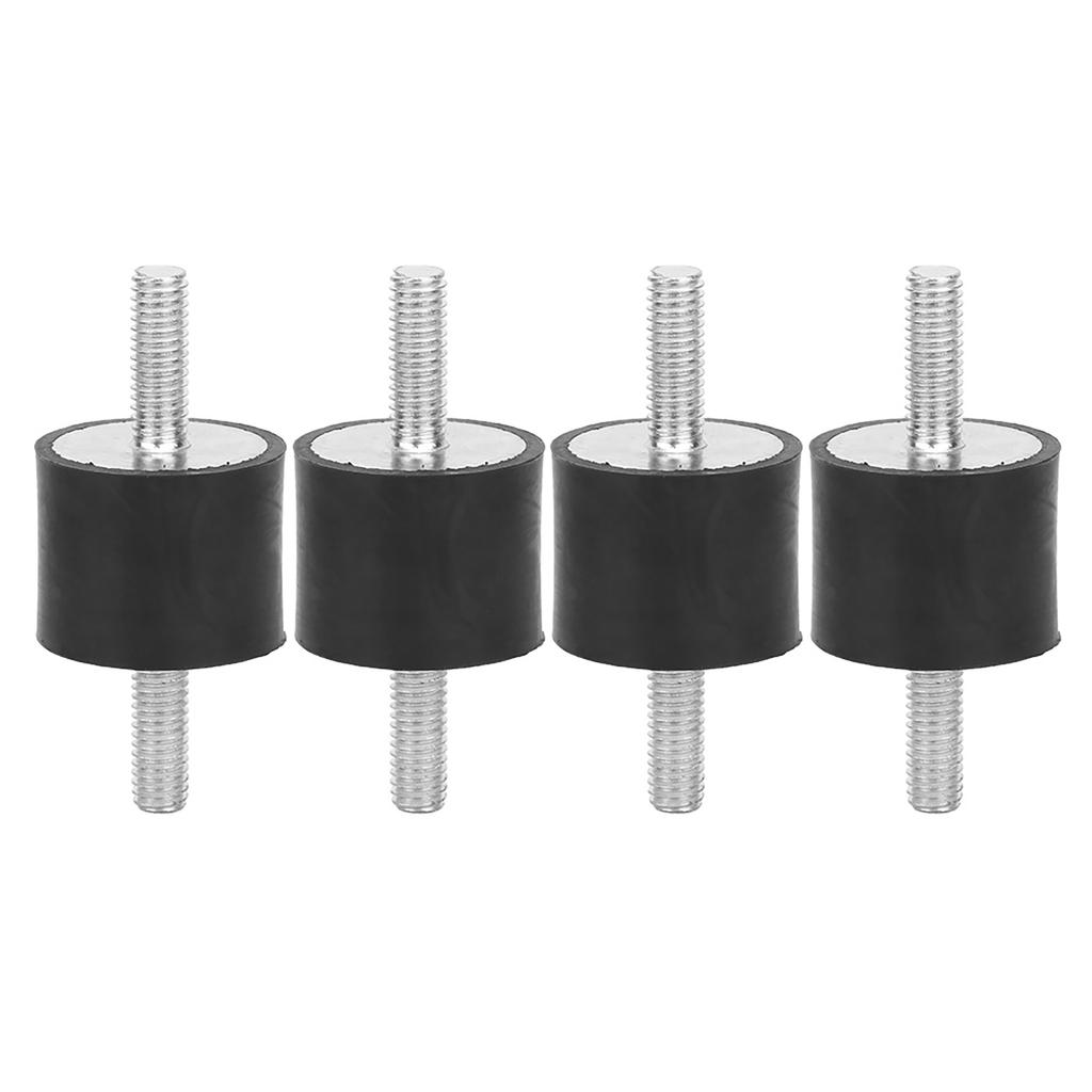 4pcs M6 Rubber Mounts Male Anti Vibration Silentblock Car Boat Bobbins (VV20*10 M6*18)
