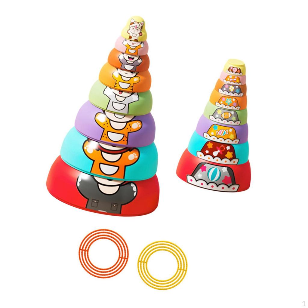 Matryoshka Dolls Nesting Toys Set Educational Toy Stacking for Boy Girls Children