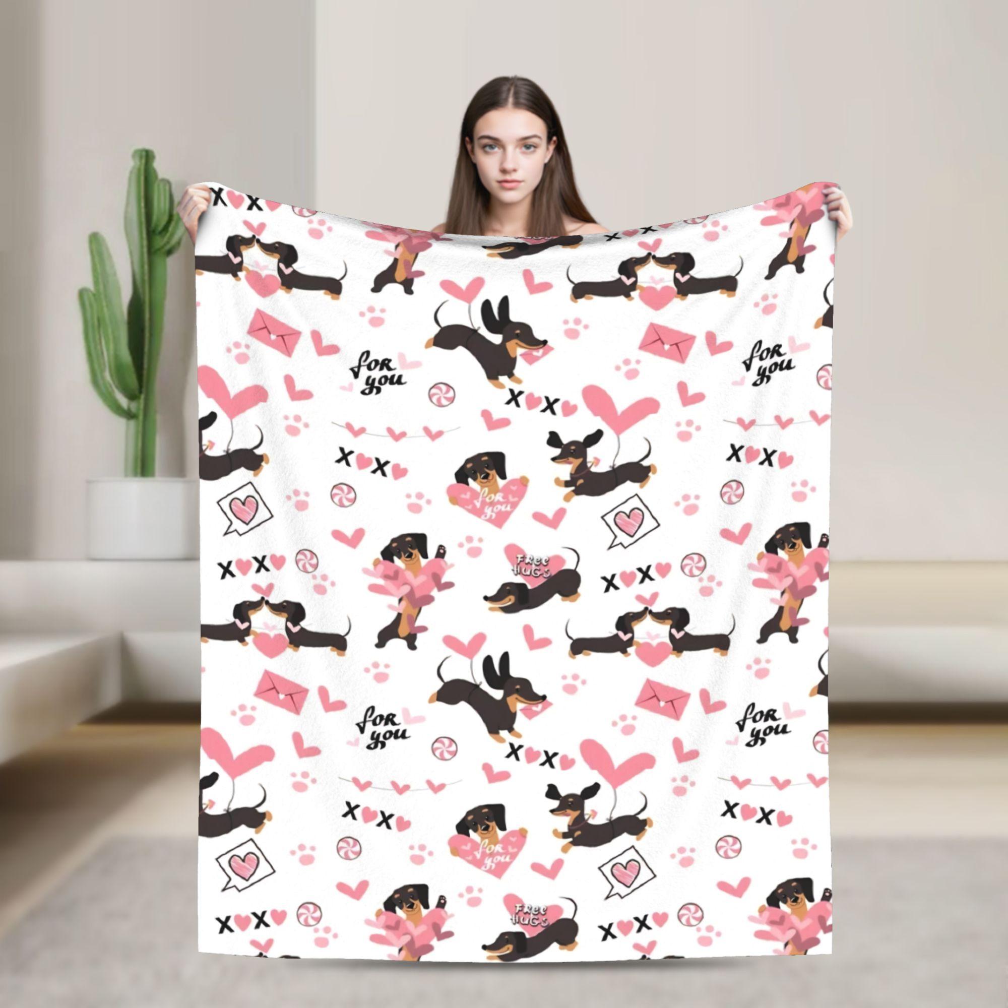 

Scottish Dog Blankets Fleece Spring/Autumn Gift for Animal Dogs Lover Ultra-Soft Throw Blanket for Home Bedroom Bedspreads 100x150cm
