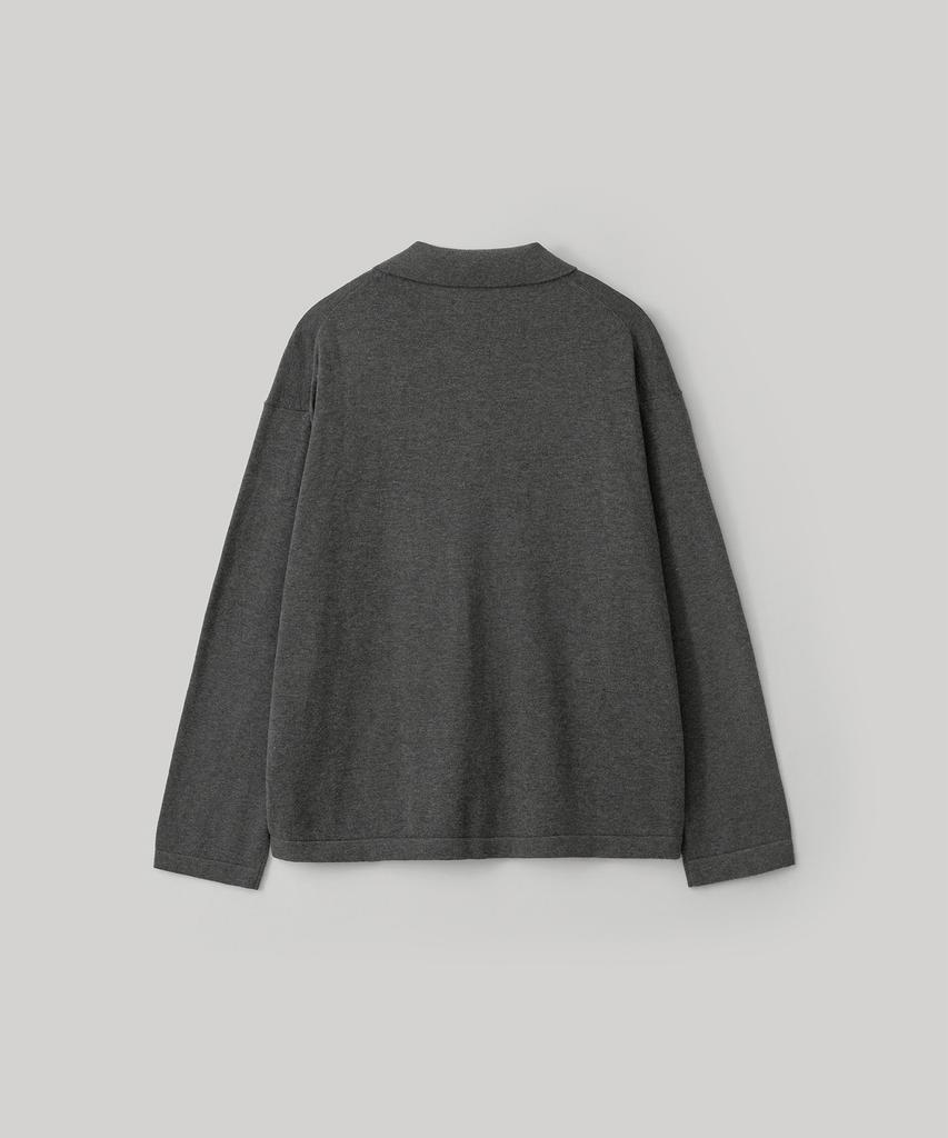 Another Office Knitted Coverall Jacket (Heather Charcoal)
