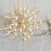 100Pcs Pearl Cocktail Picks Wooden Toothpick Skewer Snack Fork Fruit Picks