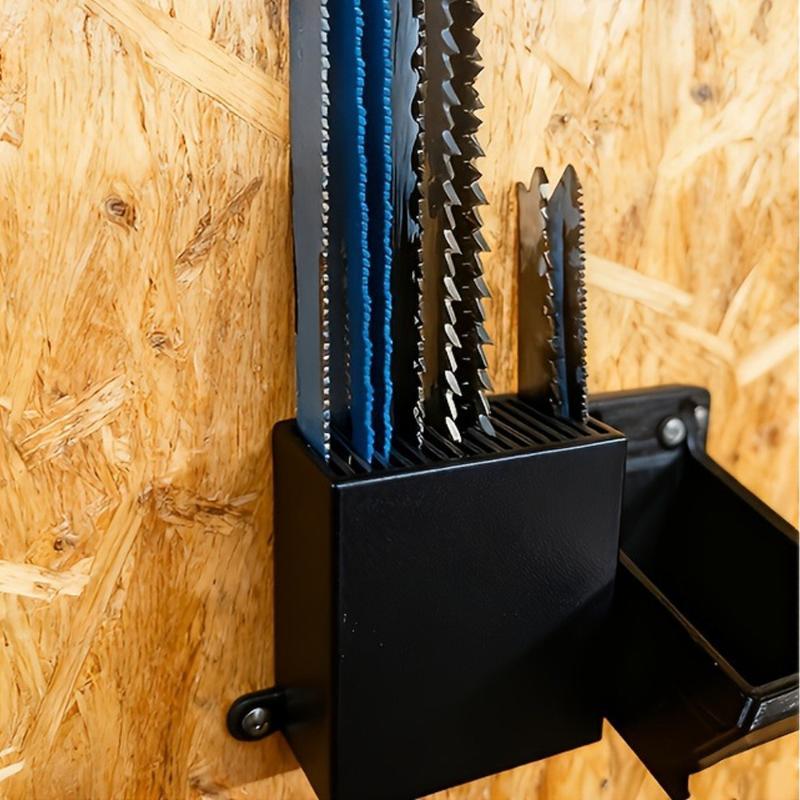 Wall-Mounted Bow Saw Blade Holder, Anti-Tip Design Plastic Space-Saving Tool Storage Rack Home Studio Safe Storage