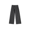 Gray Wide-Leg Cargo Pants for Women, New Summer Style for Plus-Size Girls, Pear-Shaped Body, High-Waisted, Loose Fit, Slimming Casual Pants