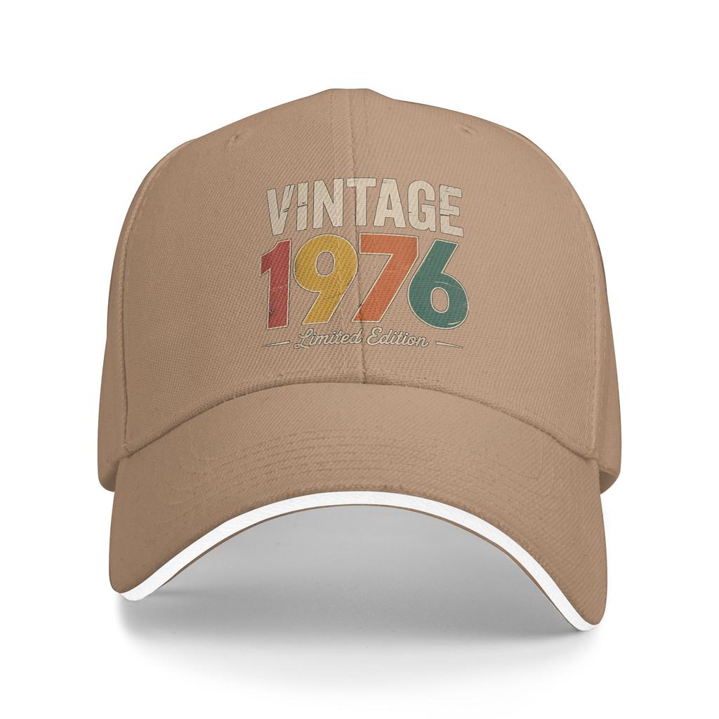 Vintage 1976 Limited Edition 50th Sun Baseball Cap Summer Men Adult  Trucker Hat Wholesale Fashion Outdoor Sport Snapback Cap