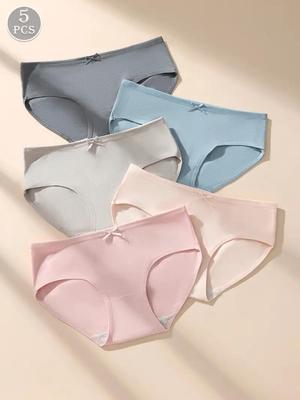 5 Teile/satz Frauen Höschen Baumwolle Slip Nahtlose Höschen Dame Unterwäsche Mode Mädchen Dessous