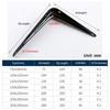 1Pcs New 4-14inch Triangular Bracket Support Wall Mount Hanging L-shaped Mounting Bracket Black White Fixed Shelf Corner Brace
