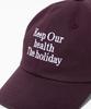MILLO ARCHIVE Holiday Signature Ball Cap [Burgundy]