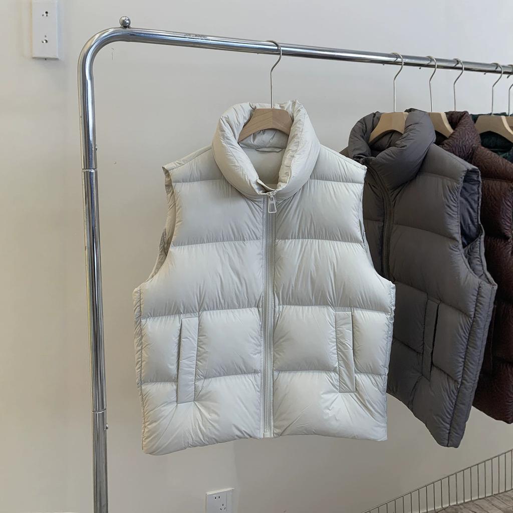 New national standard white duck down Korean version of zero pressure down vest women's new autumn and winter models