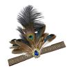 Bohemian Feathered Hairband Carnival Celebration Party Headband Adult Cosplay Hairhoop Ethnic Hairband for Theme Event