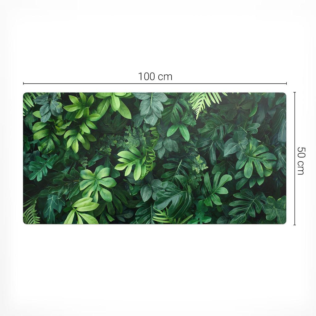 Desk Mat For Graphic Designers And Designers Tropical Leaves 100X50 Cm