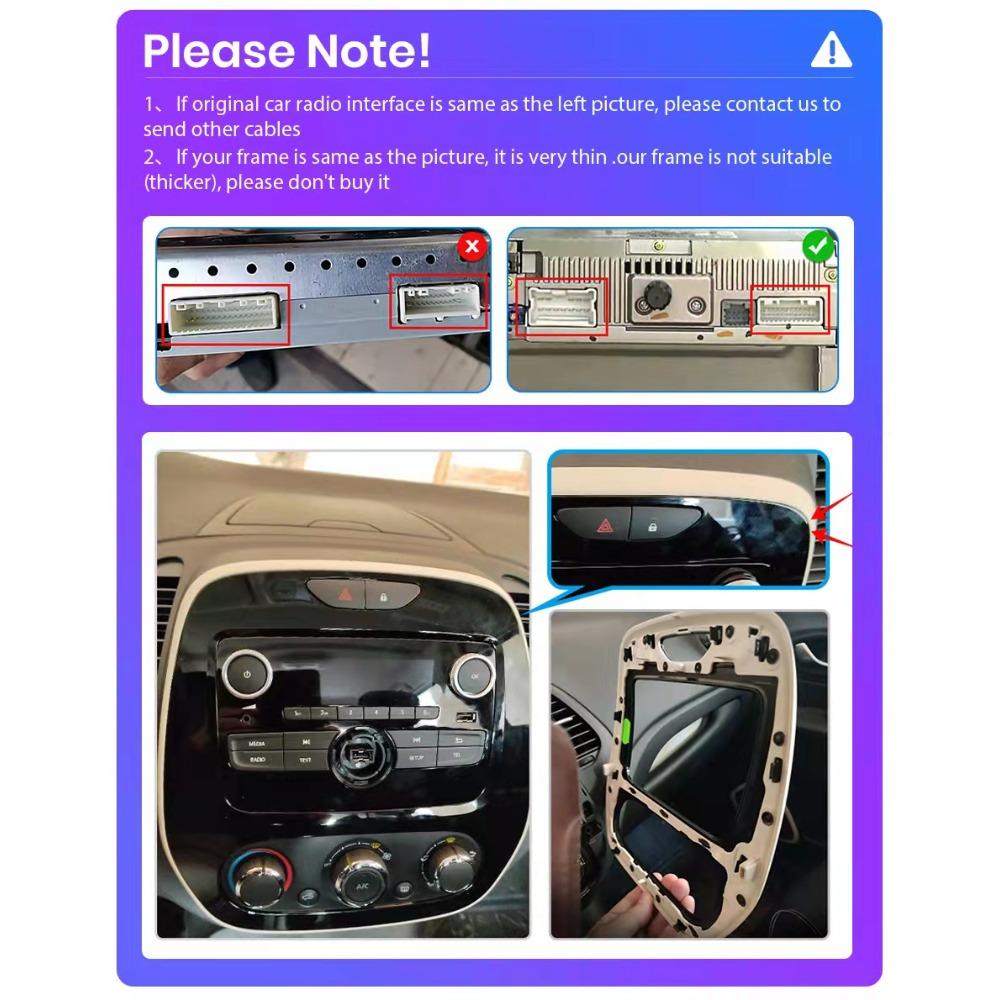 Autorádio Android pro Renault Captur Clio 2011-2018 Multimediální přehrávač Hlavní jednotka Stereo GPS Navigace BT WIFI 1+16GB