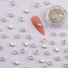 20Pcs Nail Decorations Irregular Shape Sparkling Non-Oxidation Rust-proof Zinc Shining Nail Art Ornament Manicure DIY