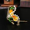 Enamel Frog Prince Playing Piano Jewelry Box Trinket Storage Box Flip Dust-proof Creative Home Ornament Gift