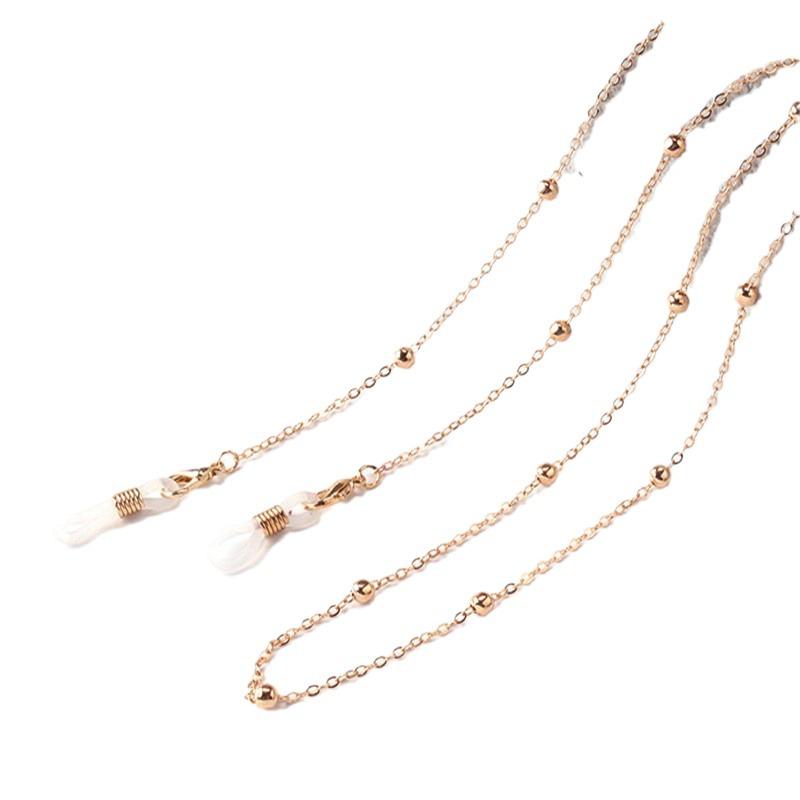 Women's High-End Beaded Metal Glasses Necklace - Anti-Slip Simple Jewelry Lanyard