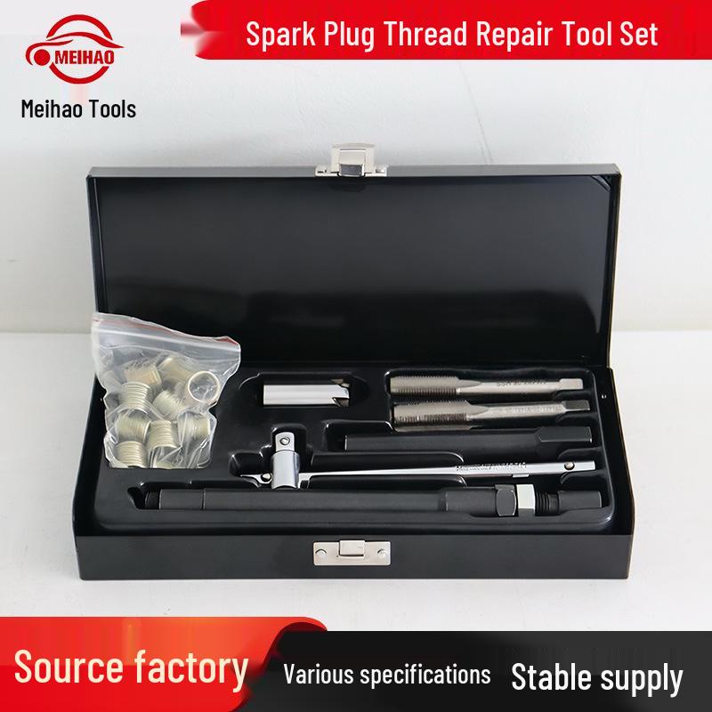 Car Spark Plug Thread Repair Kit - Tap & Tapping Tool