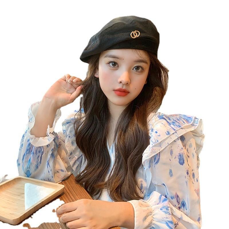 Womens New 2021 Beret Sweet Cute Cotton Adjustable Trendy Chic And