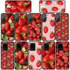 Pouzdro na telefon pro Samsung Galaxy S25 S23 S22 S24 Ultra FE A05 A06 A15 A16 A36 A37 A35 A54 A24 A55 A56 A57 A25 A26 A53 A17 Jahodové Ovocné Letní Kryt
