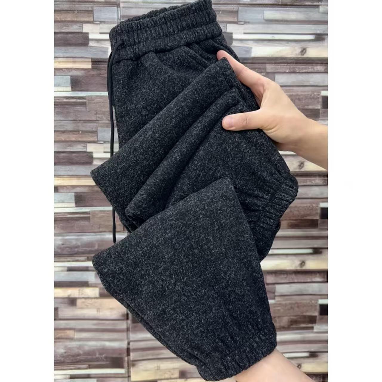 

Petite Women s Velvet-Lined Cropped Casual Pants - Loose & Versatile Harun Style for Autumn/Winter XL 115-125 lbs