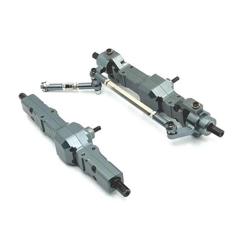 Popu For  RC Car Upgrades Parts Accessories WPL Metal Front and Rear Axle Set  WPL C14 C24 C34 C44 B14 B24 1/16