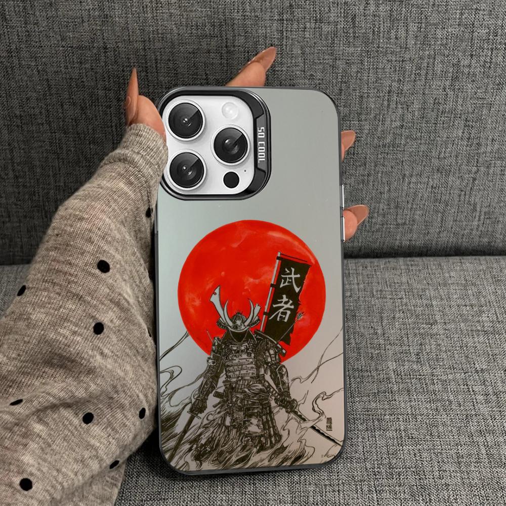Japan The samurai Ninja Phone Case For iPhone 16 15 14 13 12 11 Pro Max X XR XSMAX 8 7 Plus Matte Shockproof Back Cover