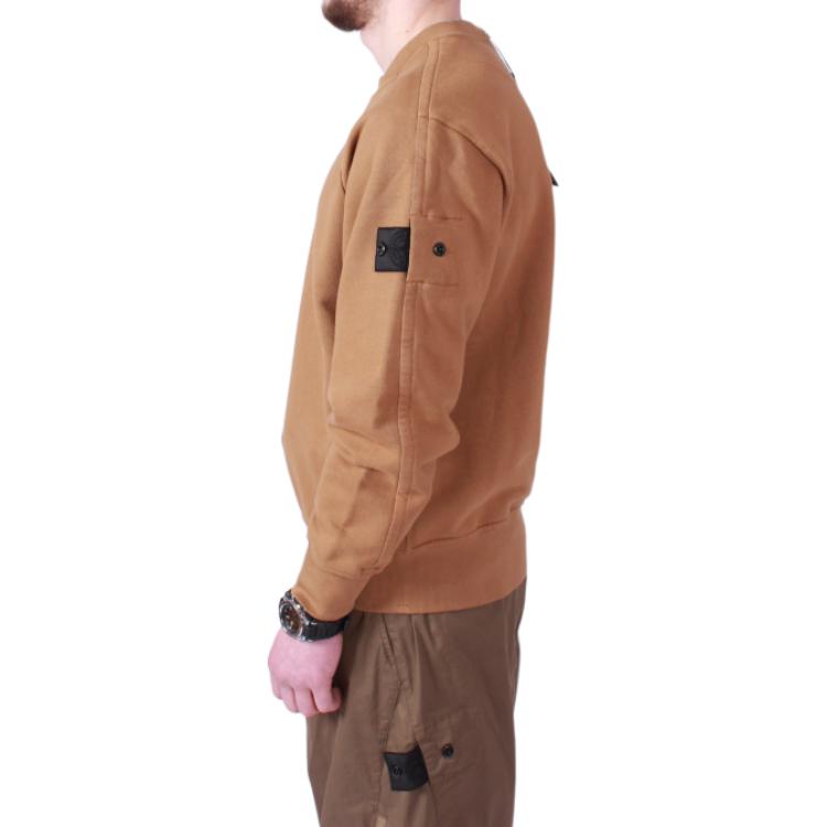 Stone Island Shadow Project Crewneck Tan Men Tops 781960619-V0071