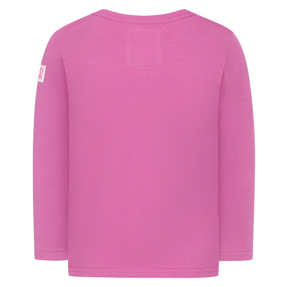 Lazy Jacks Girls Reindeer Long-Sleeved T-Shirt