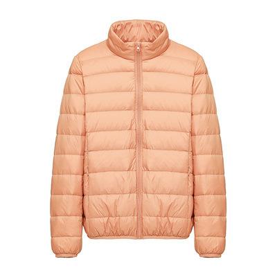 Autumn and winter new lightweight down jackets for women, white duck down short stand-collar down jackets for women