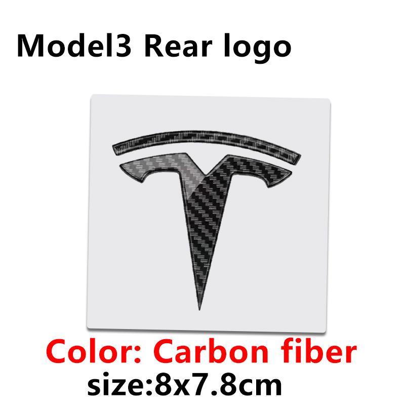 ALL1 1 PC Replacement Front Label Trunk Label for Tesla Model 3 Mode Y Logo Rear Tail Label Car Accessories Personalized Car Sticker