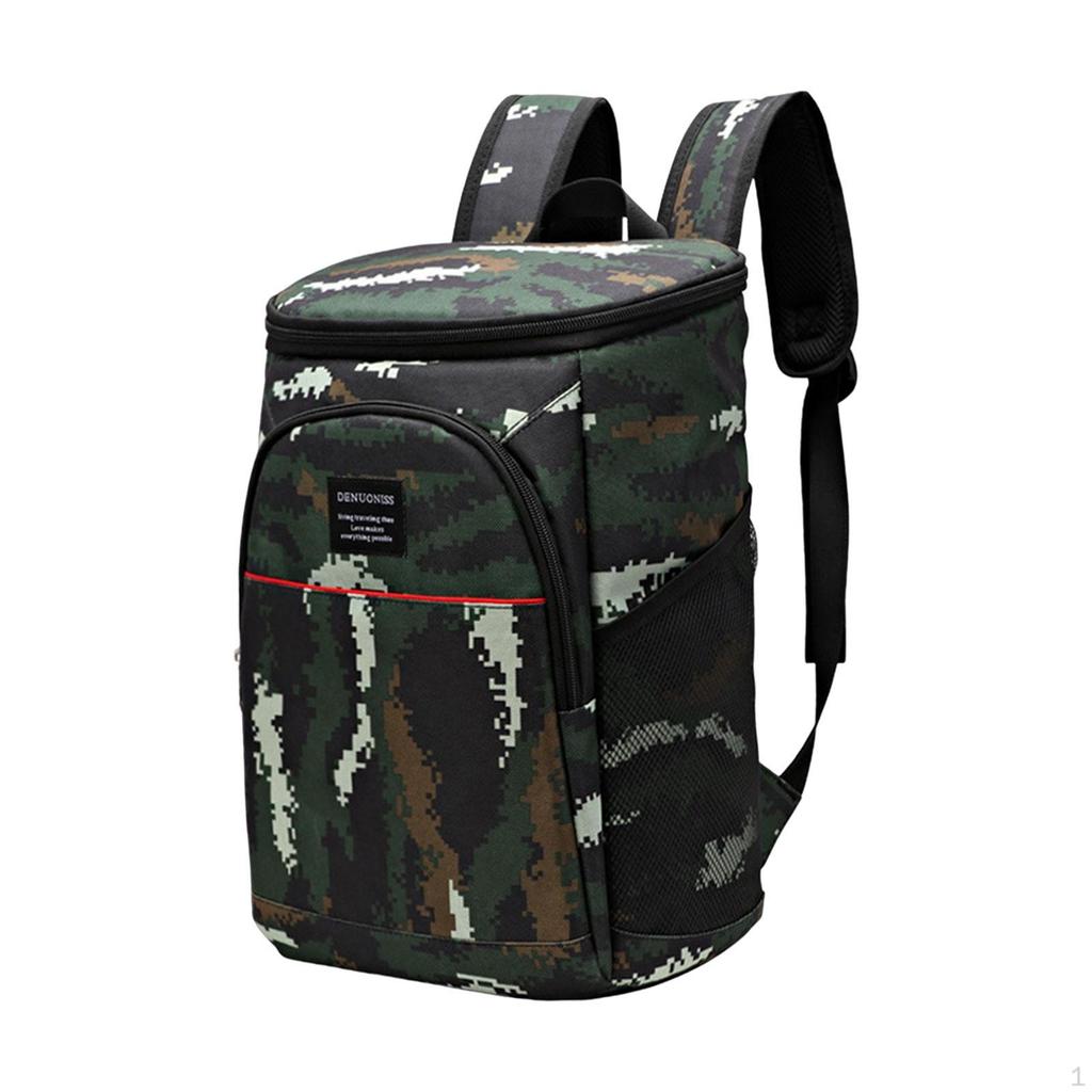 Backpack Thermal Bag Portable 2 Insulated Compartments Large Capacity Picnic for