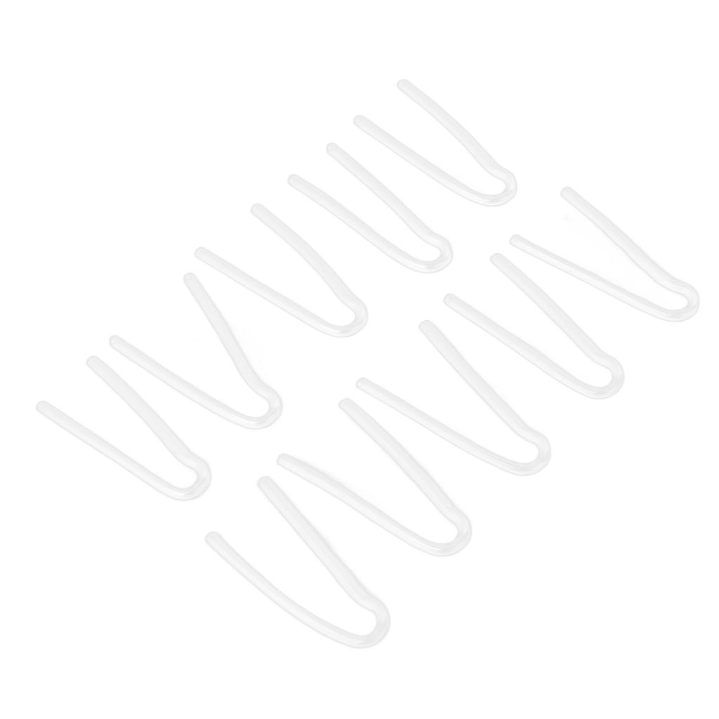 10Pcs Hearing Aid Tube R Type Replacement BTE Earmold Hearing Aid Tubes for Most Hearing Aids