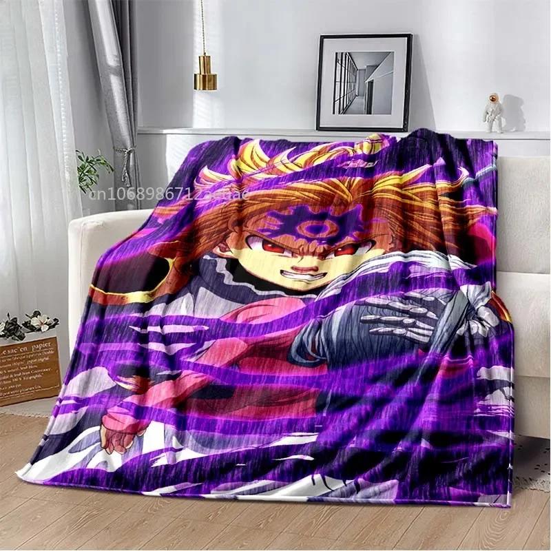 Thicken Blanket Anime The Seven Deadly Sins Printed Flannel Blankets for Beds Sofas Warm Bed Sheet Soft Blanket