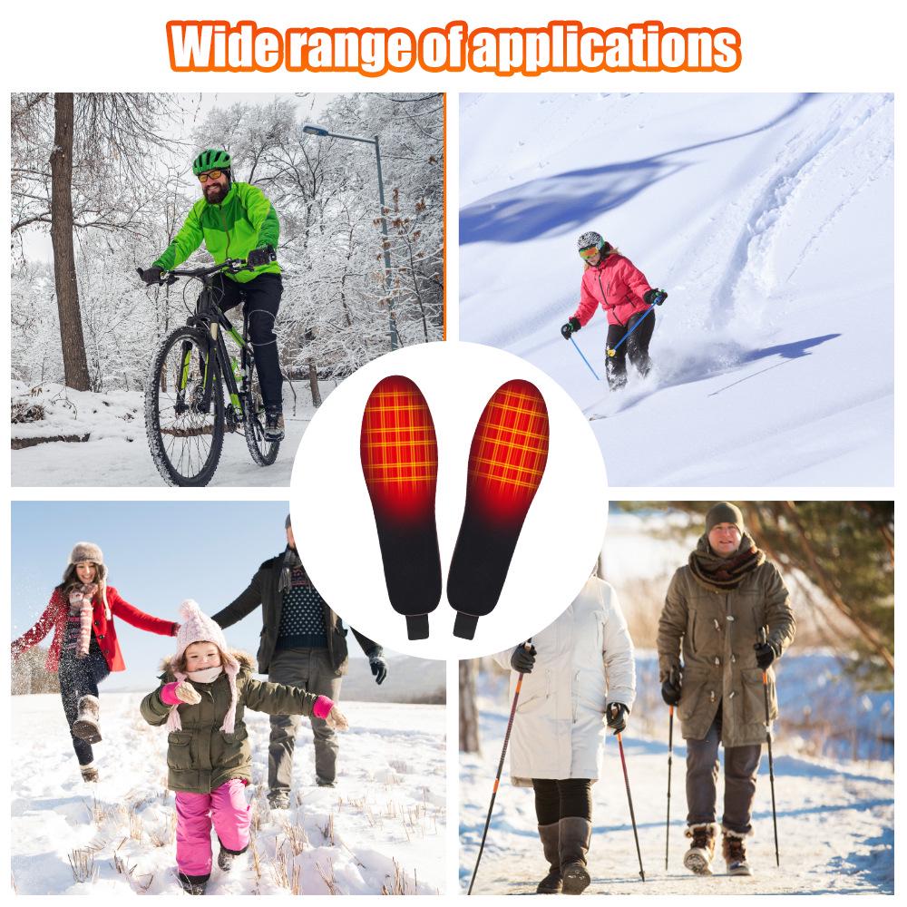 USB Heated Insoles: Cuttable, Rechargeable, Warm Winter Foot Pads