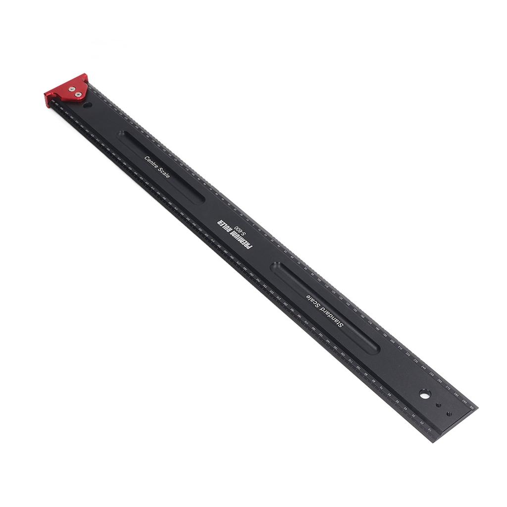 600mm Aluminum Alloy Woodworking Ruler Multifunctional Metric T Type Scribing Ruler for Vertical