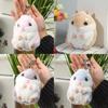 Adorable Creative Hamster Plush Keychain Toy For Cute Animal Lovers 11cm