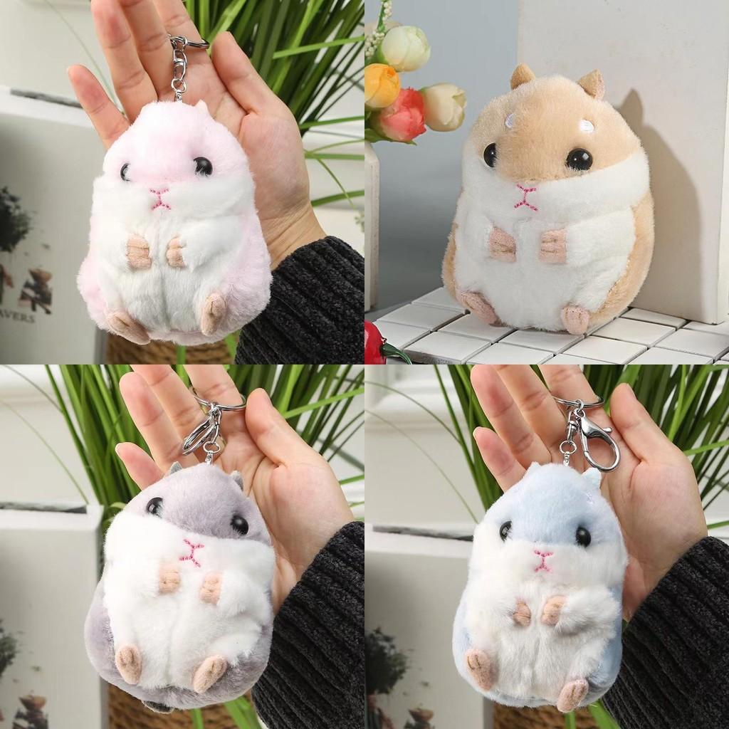 Adorable Creative Hamster Plush Keychain Toy For Cute Animal Lovers 11cm