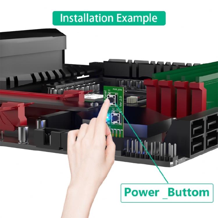 2x5 Pin ResetPower Switches Test Board for Computer Adapter and Connectors Motherboards for All Purpose Use